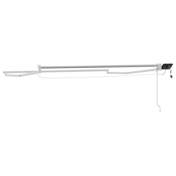 Elektrisk utdragbar markisram Vit 2,5 x 2 m Aluminium