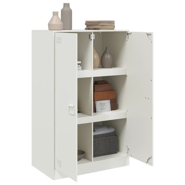 Skänk vit 67x39x107 cm stål