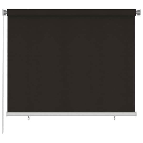 Rullgardin utomhus 180x140 cm brun HDPE