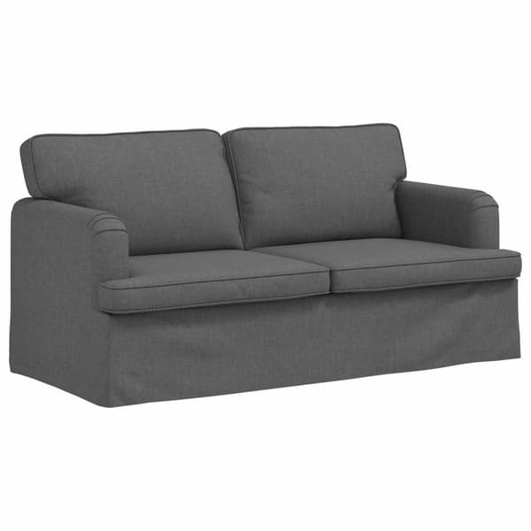Soffa Mörkgrå 162 x 80 x 85 cm tyg