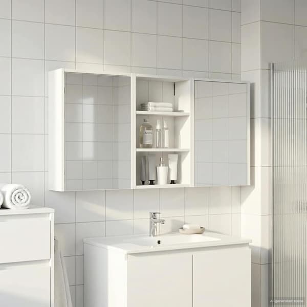 Badrumsskåpsset 3 st 126 x 16 x 62.5 cm Konstruerat trä
