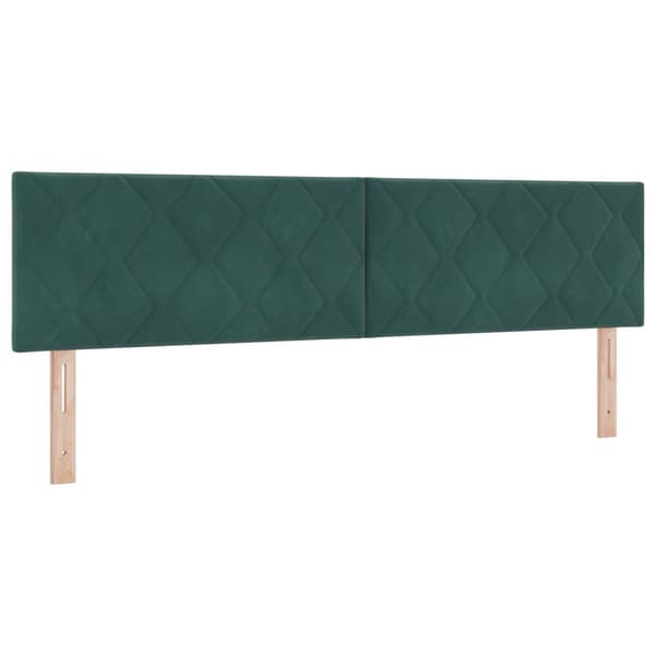 Huvudgavel Mörkgrön 180 cm Sammet