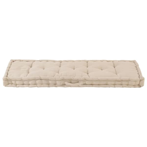 Dyna till pallsoffa bomull 120x40x7 cm beige