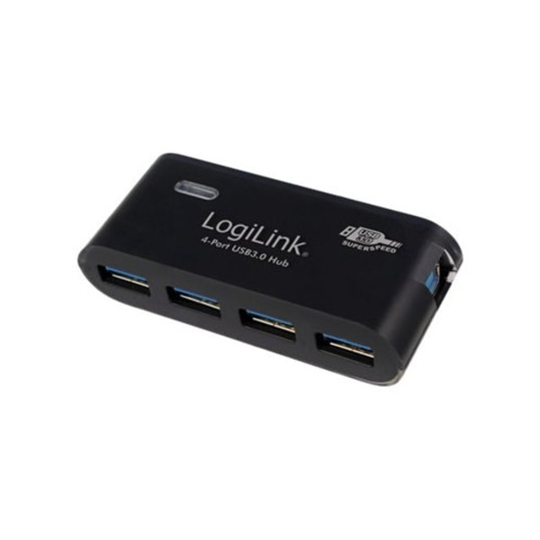 LogiLink USB 3.0 Hub 4-Port - hubb - 4 portar