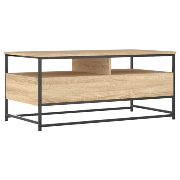 Soffbord sonoma-ek 100x51x45 cm konstruerat trä