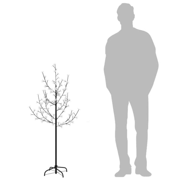 Körsbärsträd med LED varmvit 84 lysdioder 120 cm