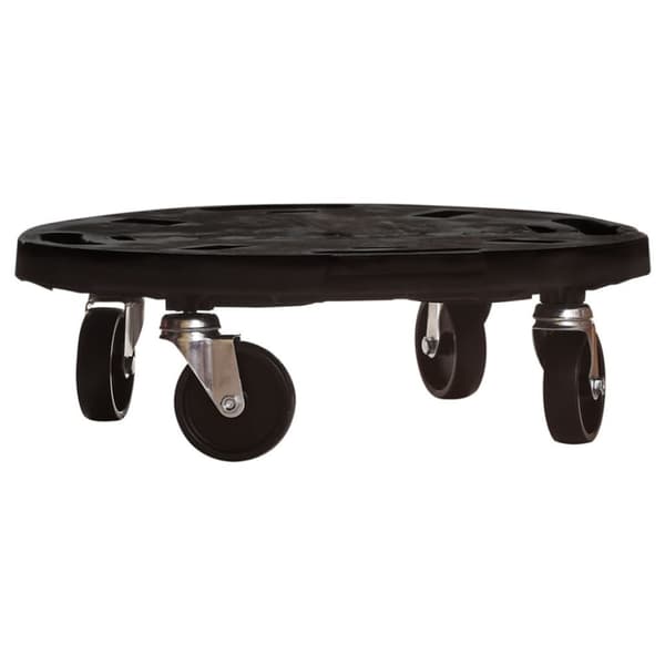 Blomvagnar med hjul 3 st diameter 40 cm svart 275 kg