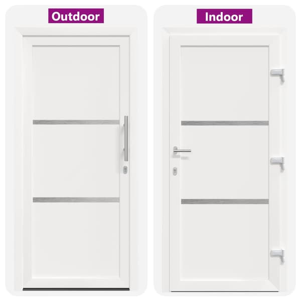 Framdörr Vit 88 x 200 cm PVC