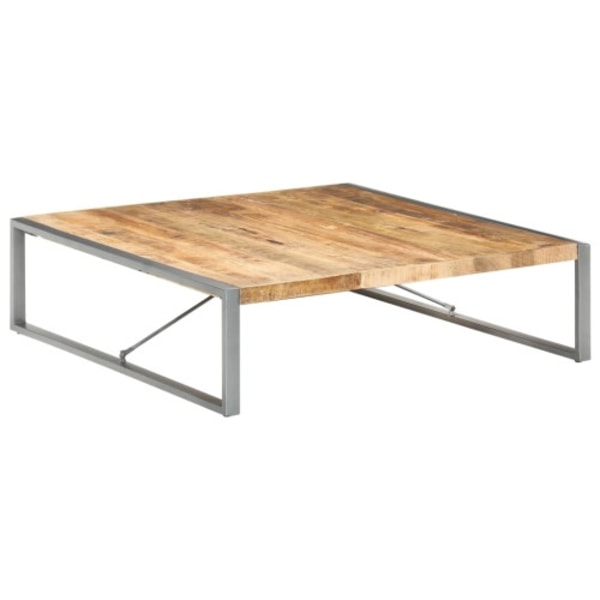 Soffbord 140x140x40 cm grovt mangoträ