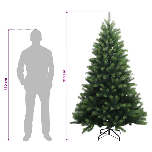 Plast Hingad Julgran 210 cm 300 LED-lampor Varmvit