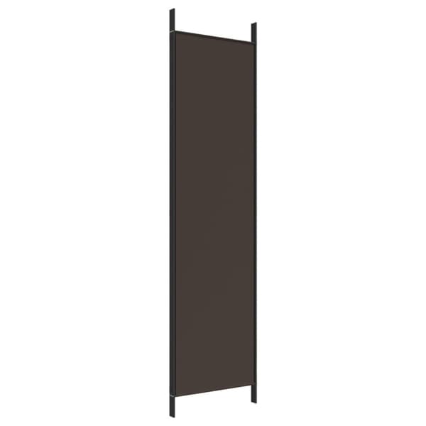 Rumsavdelare 3 paneler 150 x 200 cm brun tyg