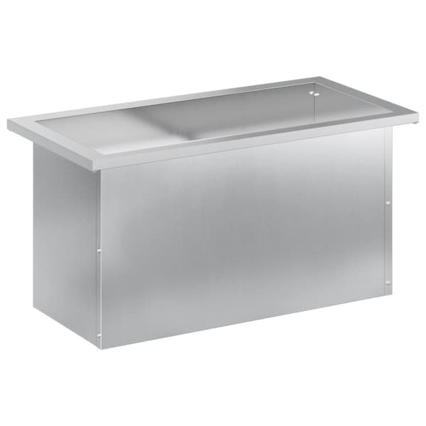 Odlingslåda med LED Silver 30 x 60 x 30 cm Galvaniserat stål