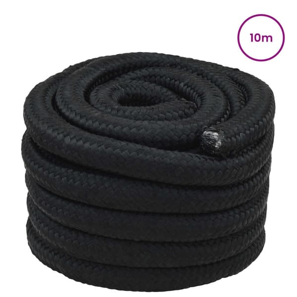 Båtsnöre 10 m 4 Svart PP