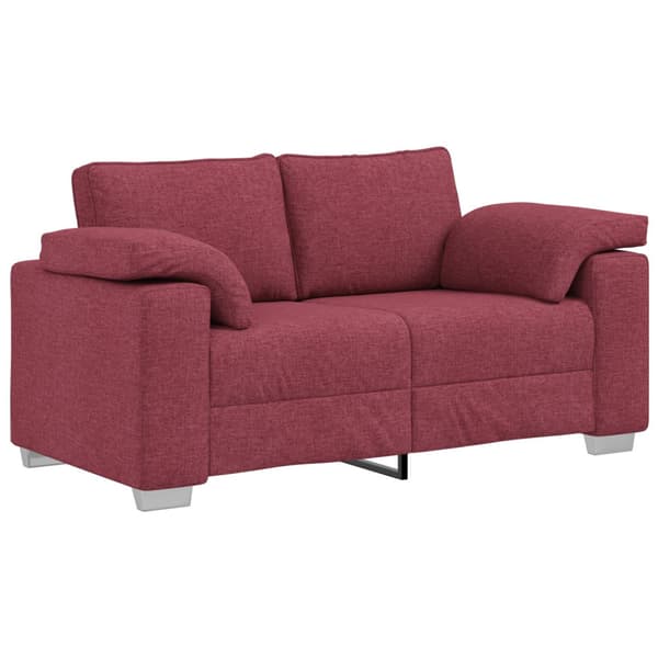 Tvåsitssoffa Vinröd 160 cm tyg