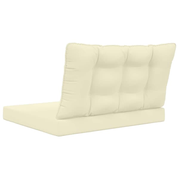 Utomhus Soffa Kudde 2 pcs Kräm Polyester