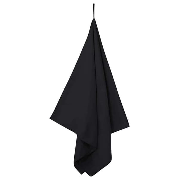 Sporthanddukar 2 pcs Svart 140 x 70 cm Polyester och polyamid