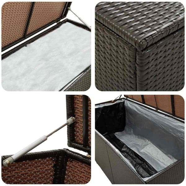 Dynbox konstrotting 200x50x60 cm brun
