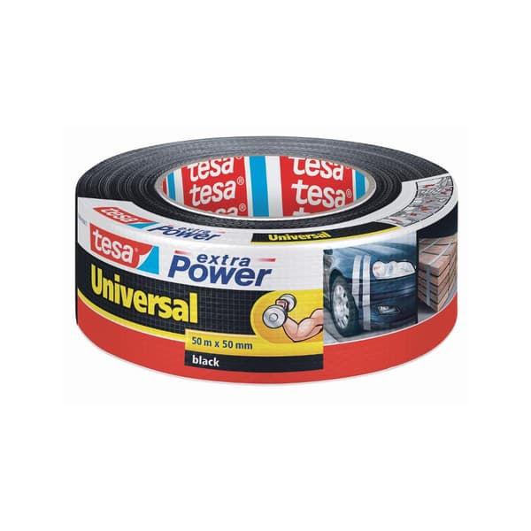 Vävtejp TESA Extra Power 50mmx50m svart