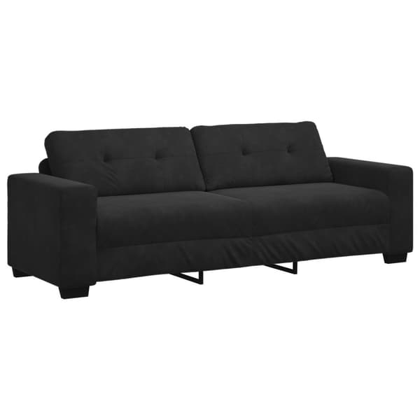 Soffset 3 pcs Svart 221 x 80 x 80 cm Sammet
