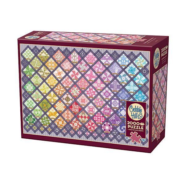 Four Square Quilt Blocks, Pussel, 2000 bitar, Cobble Hill