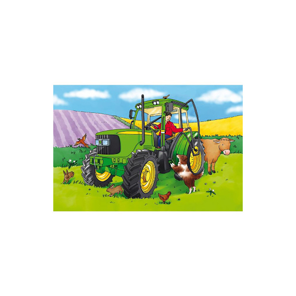 Golvpussel traktor 60x40cm