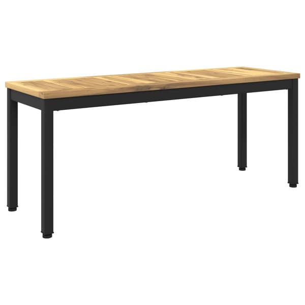 Trädgårdsbänk 108,5 x 35 x 45 cm Massivt Akaciaträ Rektangulär