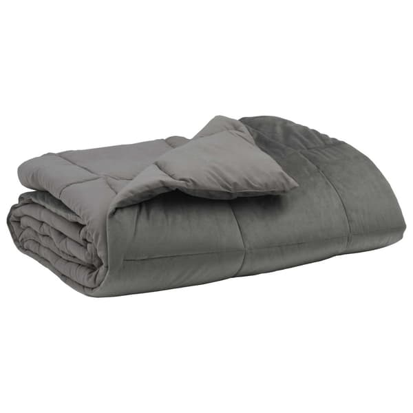 Full Års-Duvet Quiltad Ljusgrå 140 x 220 cm Mikrofiber