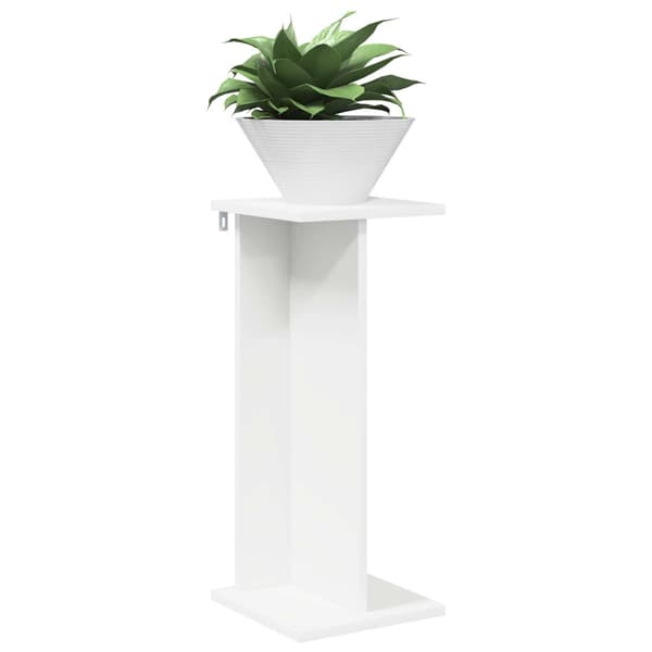 Växtställ 2 pcs Vit 25 x 25,5 x 60,5 cm Konstruerat trä