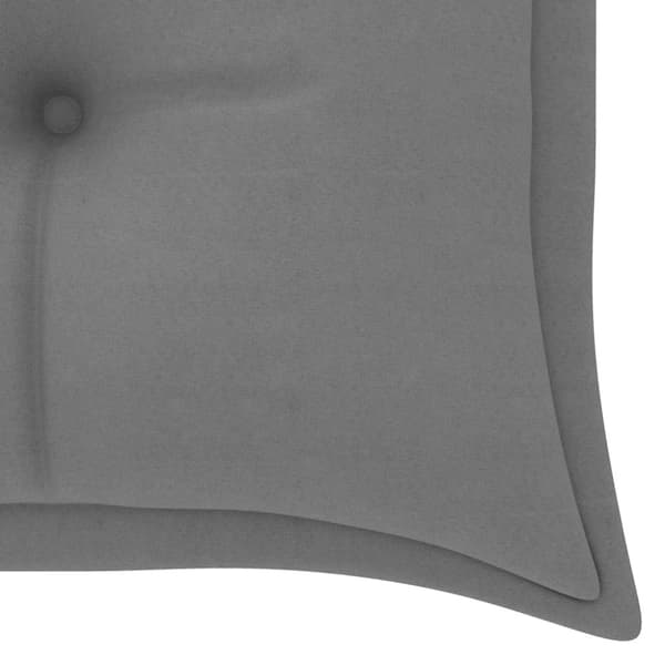 Trädgårdsbänk 3-sits med dyna 150 cm massivt eukalyptusträ