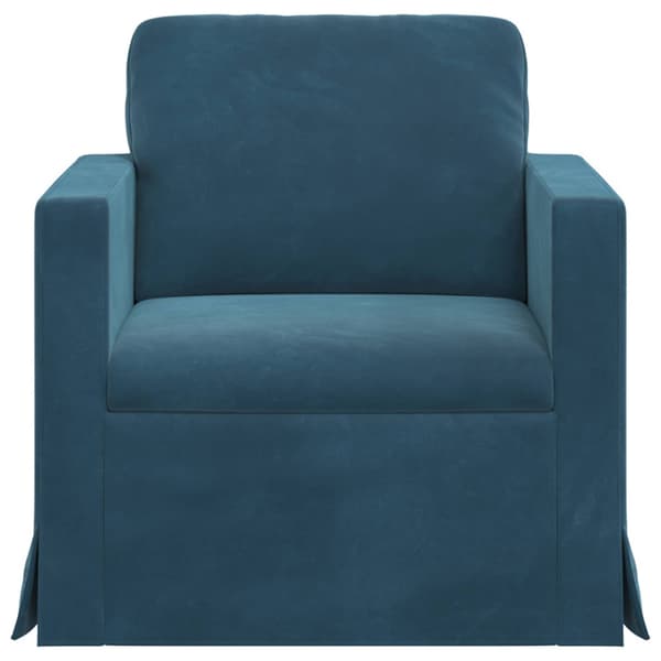 Soffa Blå 78 x 78 x 80 cm Sammet