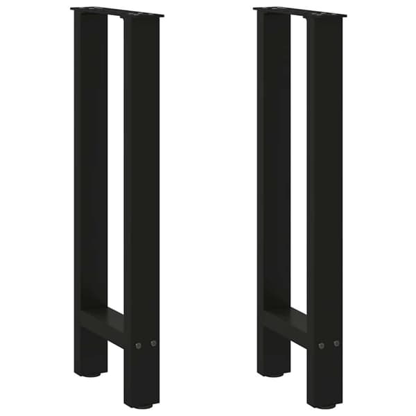 Konsolbordsben svarta 2 st 28x(72-73) cm stål