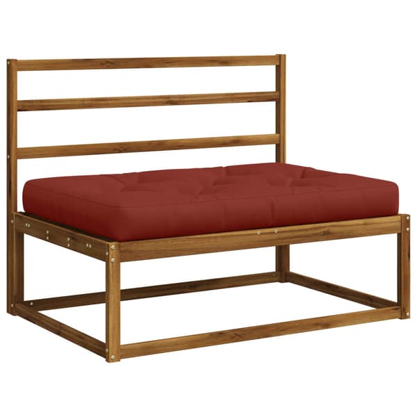 Pallkudd VIANEN 100% Polyester Röd 120 x 60 x 12 cm