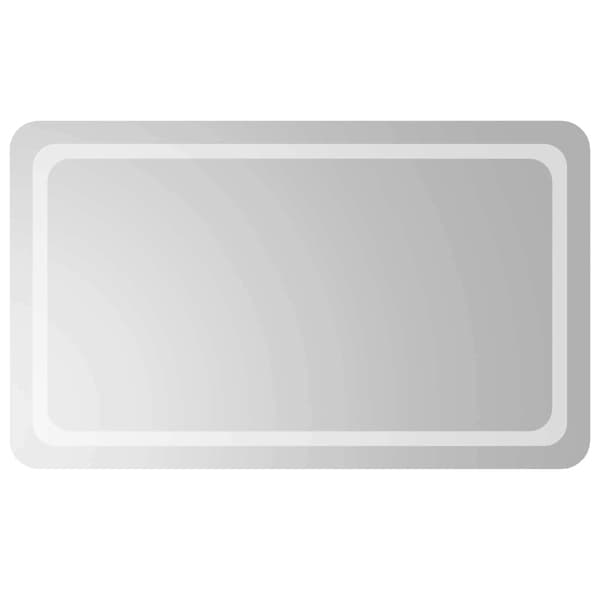 LED Badrumsspegel Transparent 100 x 60 cm härdat glas