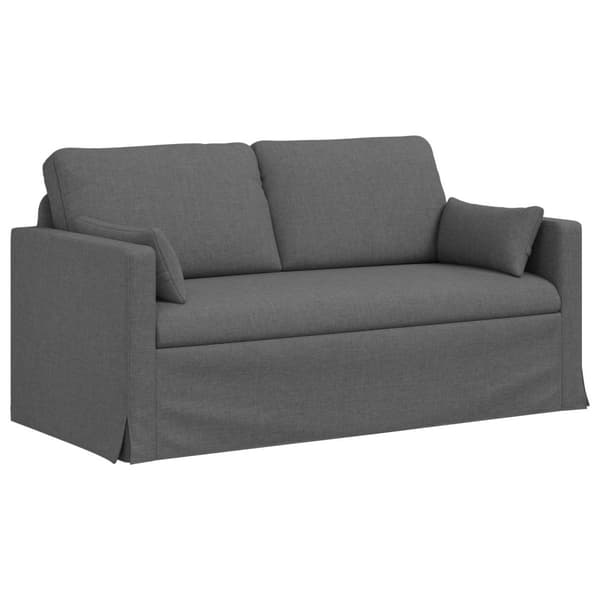 Soffset 2 pcs Mörkgrå 158 x 78 x 80 cm tyg