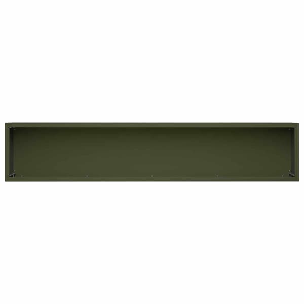 Trädgårdsplanterare 2 st Olivgrön 80 x 20 x 20 cm