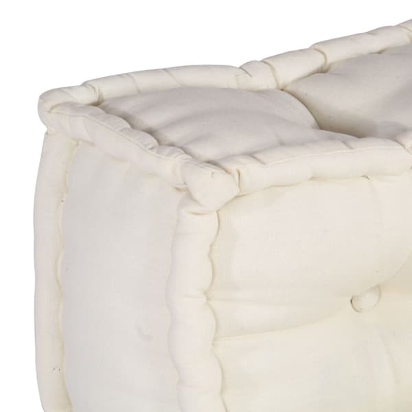Modulsofa enhet 3 pcs Gräddvit Tyg