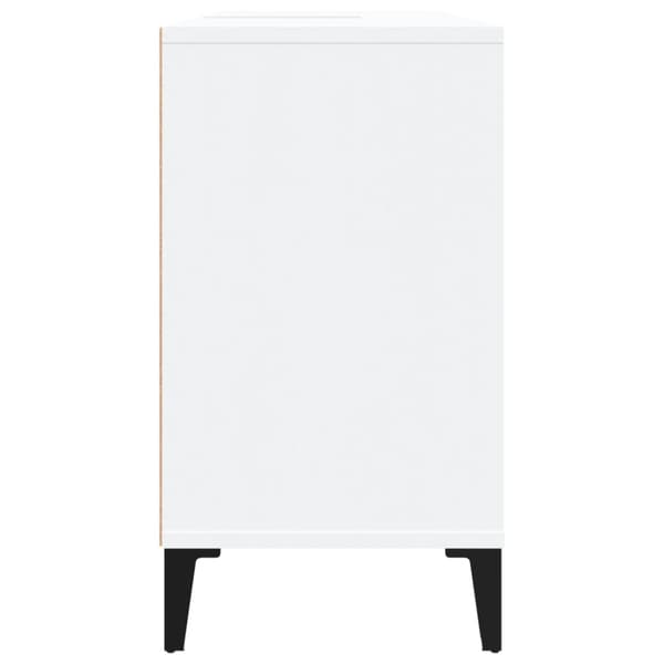 Tvättställsskåp vit 80x33x60 cm konstruerat trä