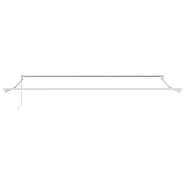 Utdragbar markisram Vit 500 × 300 cm Aluminium