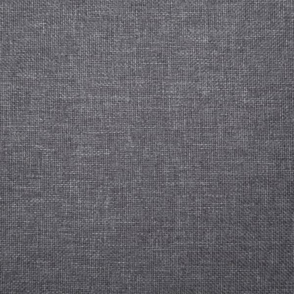 Bänk med förvaringsutrymme 116 cm ljusgrå polyester