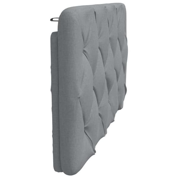 Headboard Cushion Light Grey 100 cm Fabric