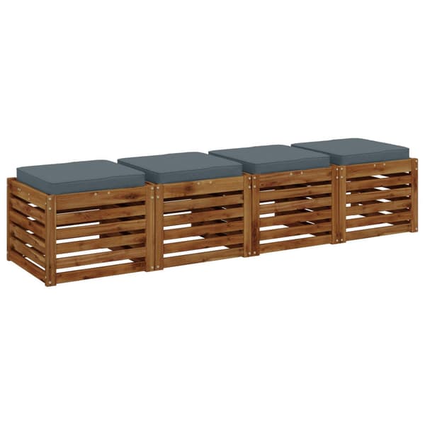 4-delade Sittdynor VUGHT 4 st 100% Polyester Blå