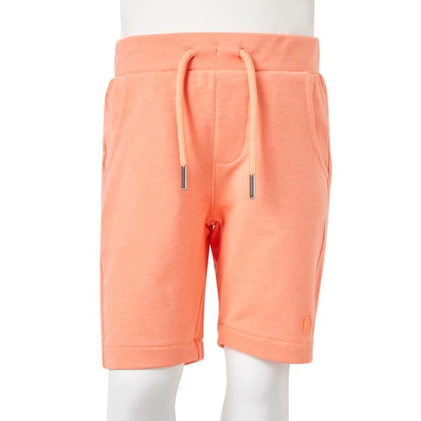 Barnshorts med snöre neon orange 140