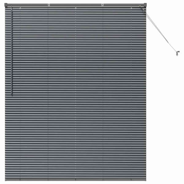 Persienner Mörkgrå 175 x 145 cm Aluminium