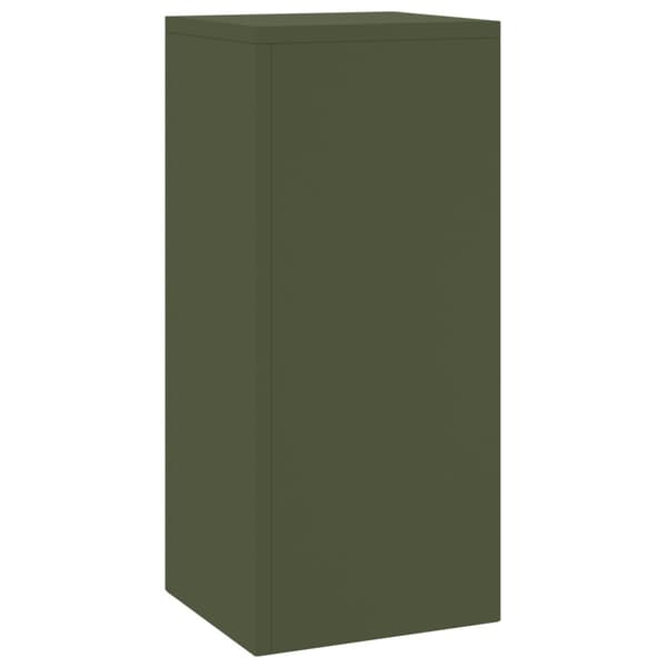 Växtställ 2 pcs Olivgrön 24 x 24 x 55 cm Stål