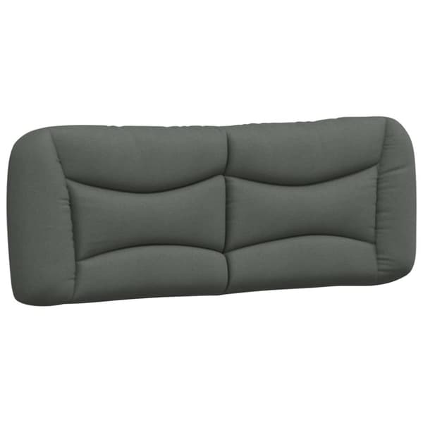 Headboard Cushion "Hvar" Dark Grey 120 cm Fabric