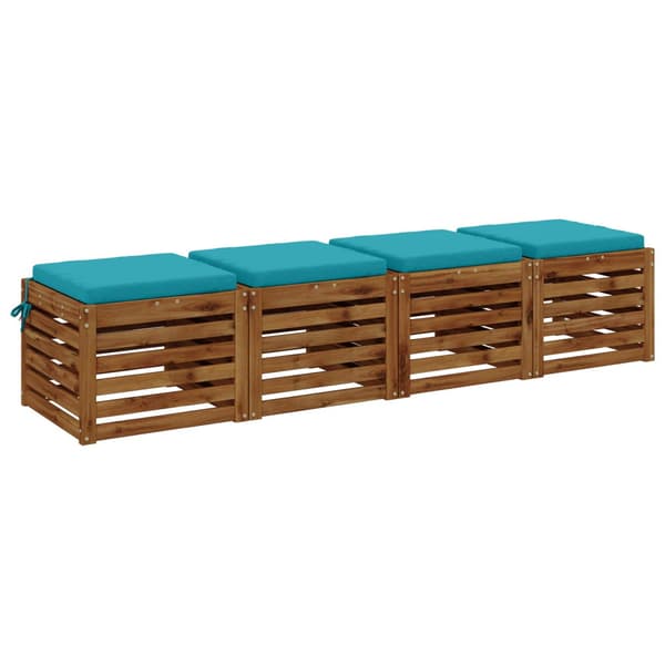 4-delade Sittdynor SOEST 4 st 100% Polyester Turkos