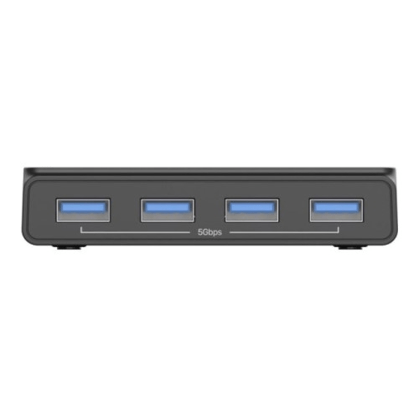 Unitek KVM Switcher - switch - 4 portar Svart