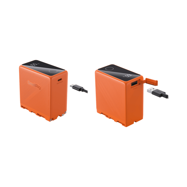 SmallRig 4576 Camera Battery USB-C Rechargeable NP-F970 Orange