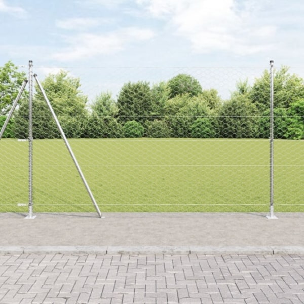 Hexagonstängsel 1,5x50 m Galvaniserat Stål