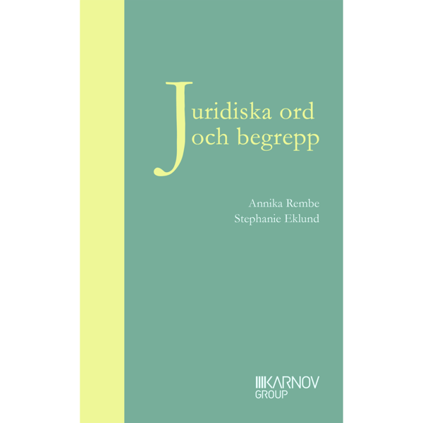 Juridiska ord och begrepp (häftad)